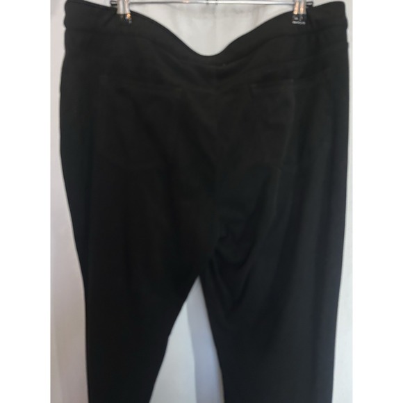 GRAVER Susan Graver Women's Pull-on Faux Suede Leggings Pants Black SZ XLP Soft - Picture 4 of 7